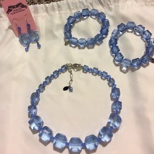 Tarina Tarantino blue matching set