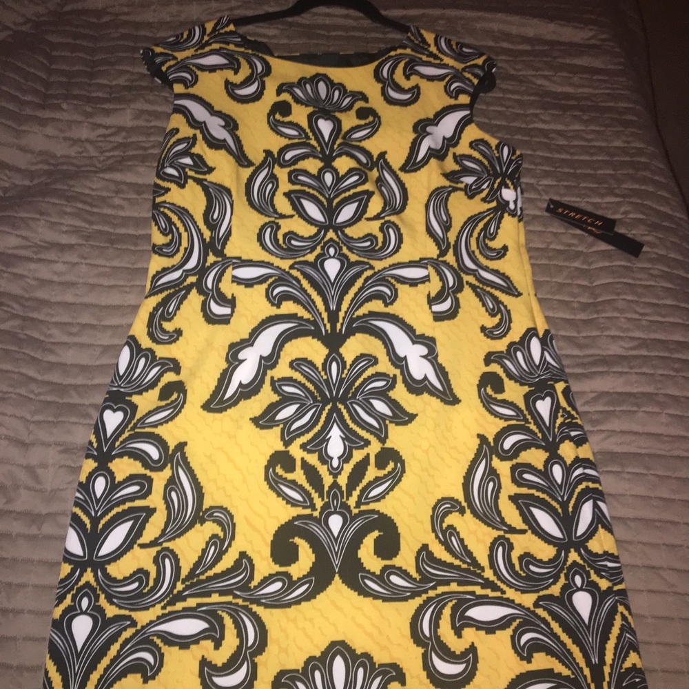 NWT Yellow Sheath Dress.  Sz 12