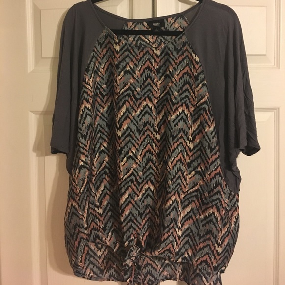 Mossimo chevron-like patterned blouse - Picture 1 of 5