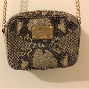 MICHAEL Michael Kors python crossbody handbag
