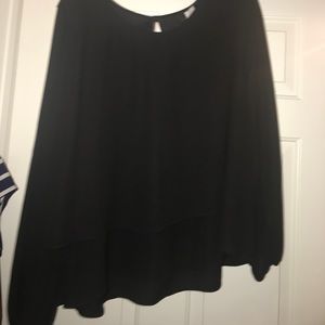 Womens 2x black blouse