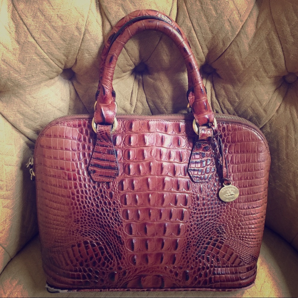 Brown Brahmin Melbourne bag - well loved
