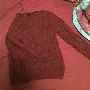 H&m basic sweater, maroon