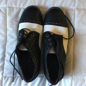 Classic Black and White Oxfords
