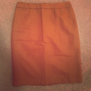Fall dark orange skirt