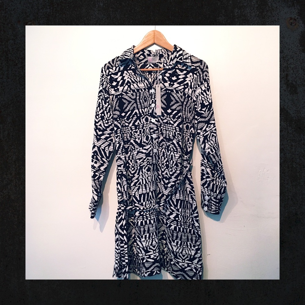 Alice Trixie Tribal Batik Print Silk Dress