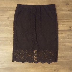 Mossimo Black Lace skirt sz L