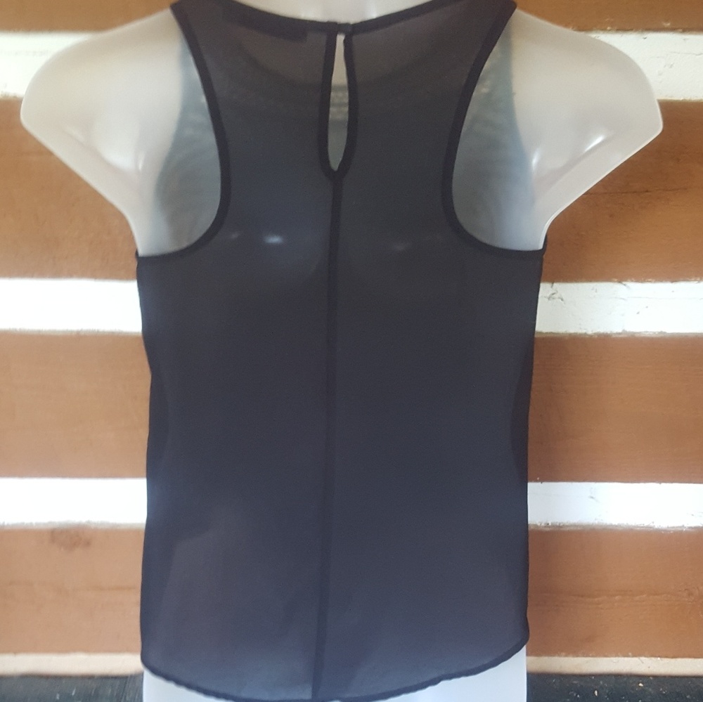 Chloe K size small black sheer style tank top - Picture 4 of 4