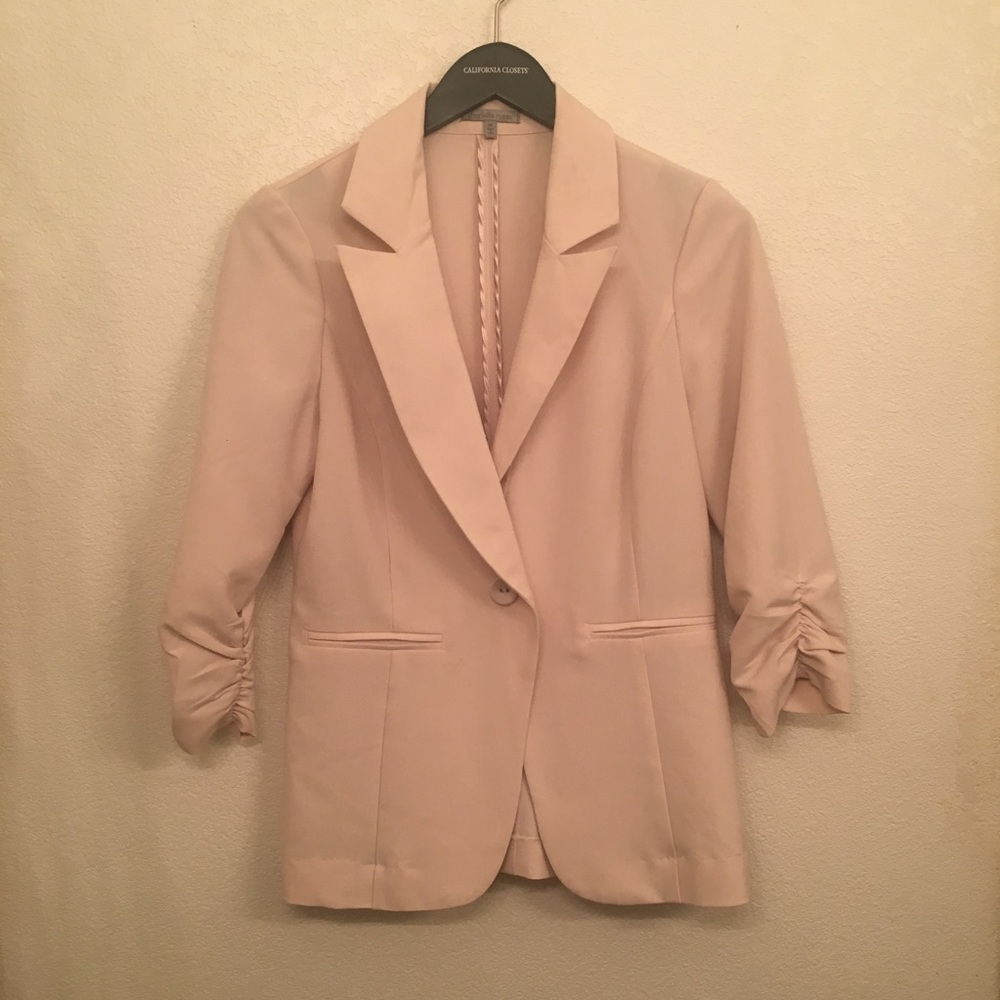 Muted pink blazer