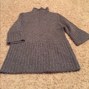 Moda gray mock turtleneck sweater