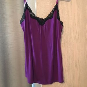Cute purple Express bra top with lace trim