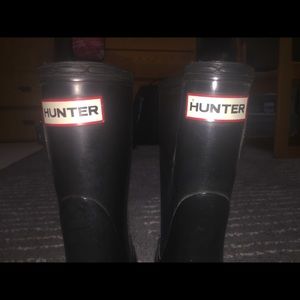 Short Black Hunter Rain Boots :)