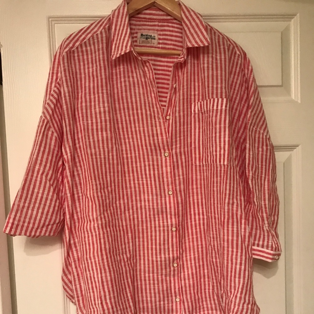 Over sized Anthropologie shirt by Holding Horses