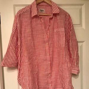 Over sized Anthropologie shirt by Holding Horses