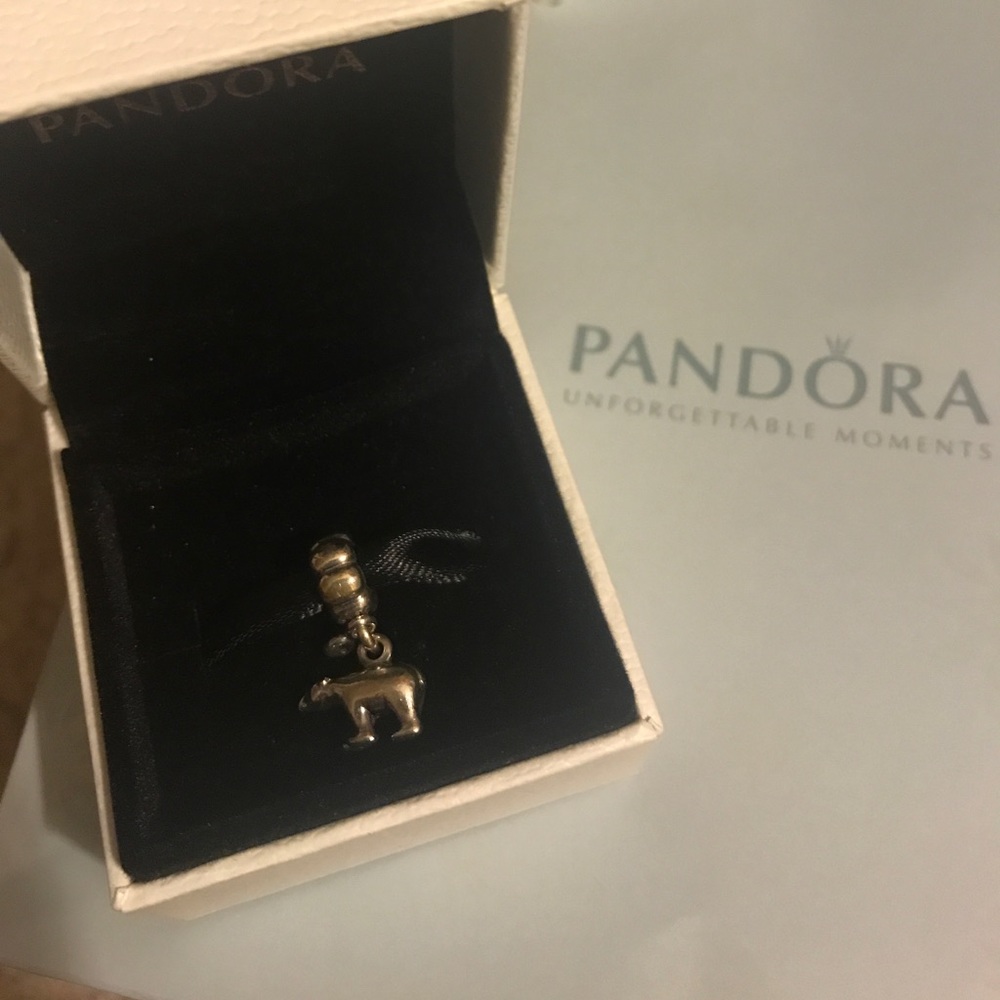 Pandora polar bear charm