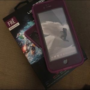 Lifeproof iPhone 6 case- Grape/Sky Blue - with box