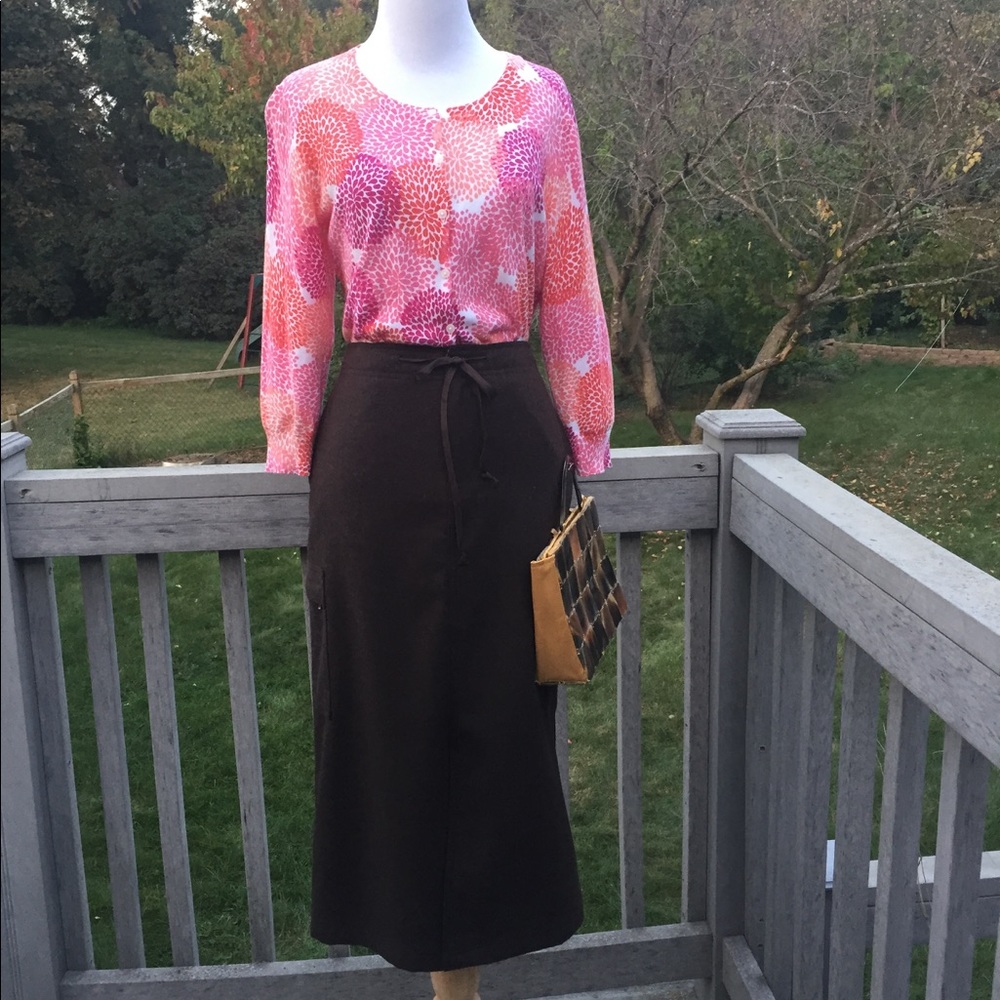 ‼️$5 Sale‼️Eddie Bauer Brown Pencil Skirt