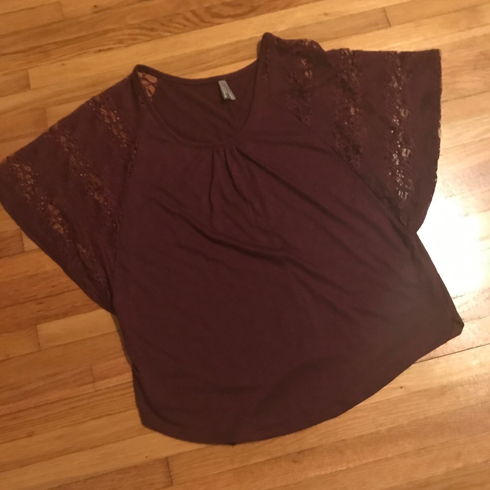 Purple Flowy Top