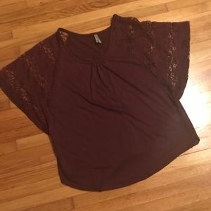 Purple Flowy Top