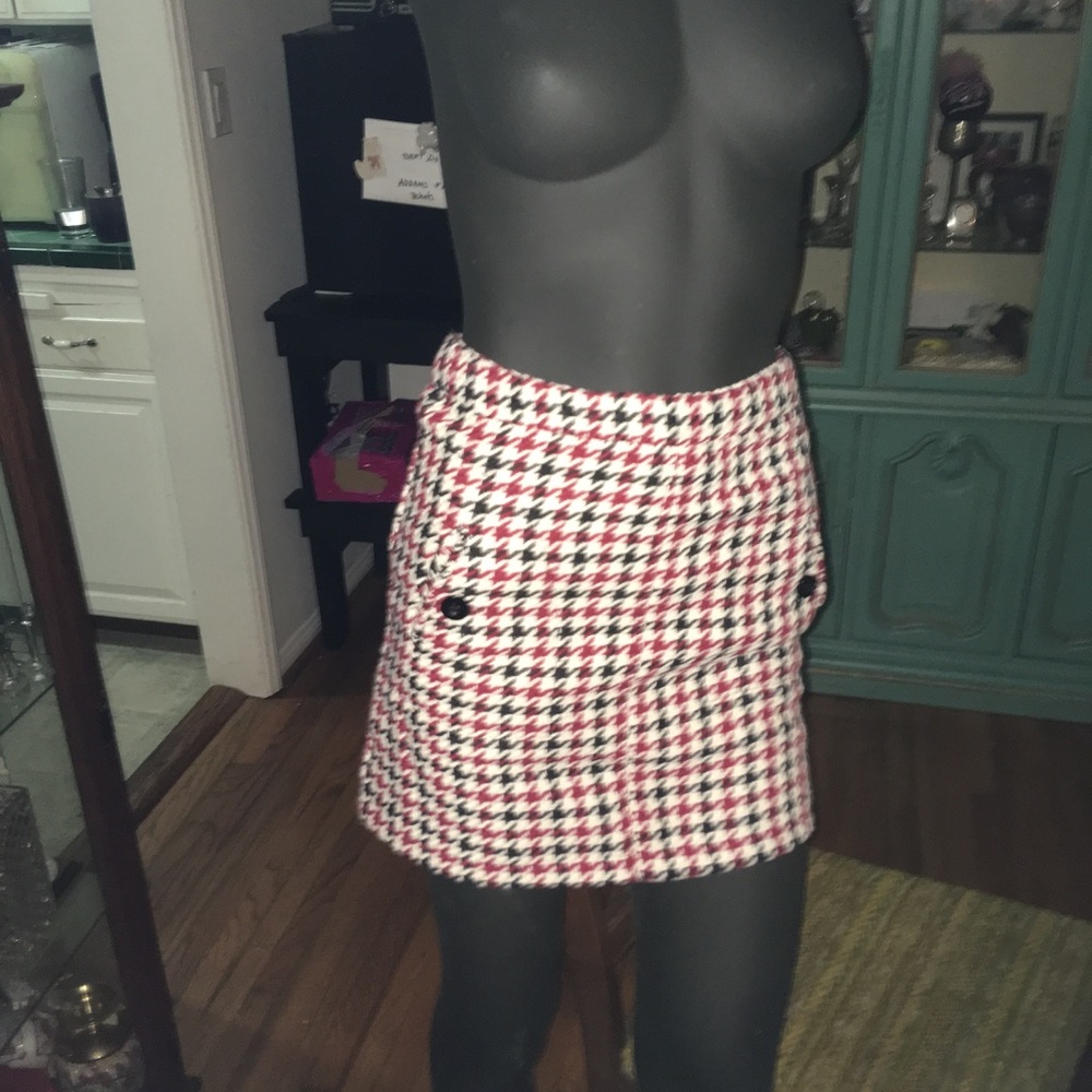 Plaid (wool like) Mini Skirt