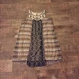 Boho printed dress Size Large