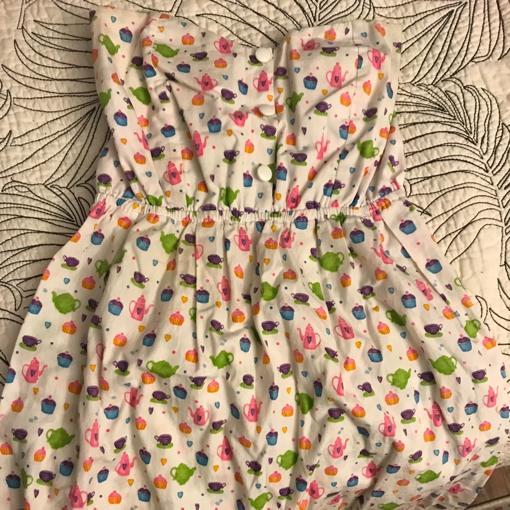 Kawaii tea party dress strapless