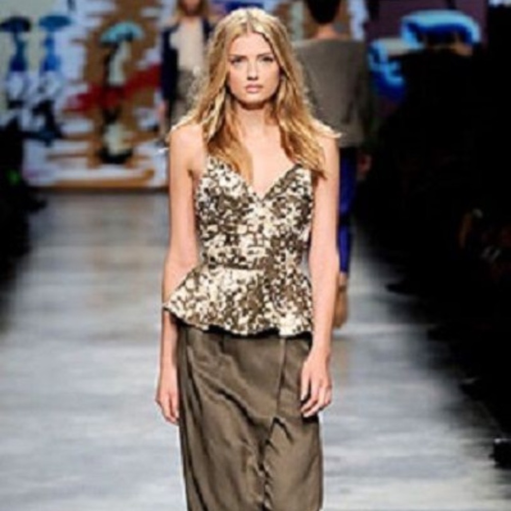 Stella McCartney Sexy Camouflage Peplum Top