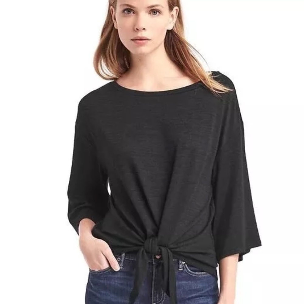 GAP Softspun Knit Tie Tee. Size XS. NEW.