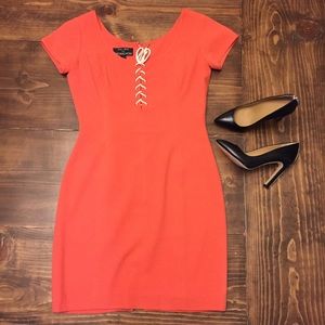 Vintage Tracy Reese For Magaschoni Lace Up Dress