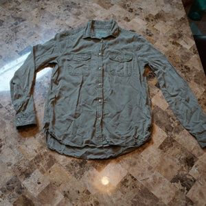 American Eagle Women's button down utility shirt