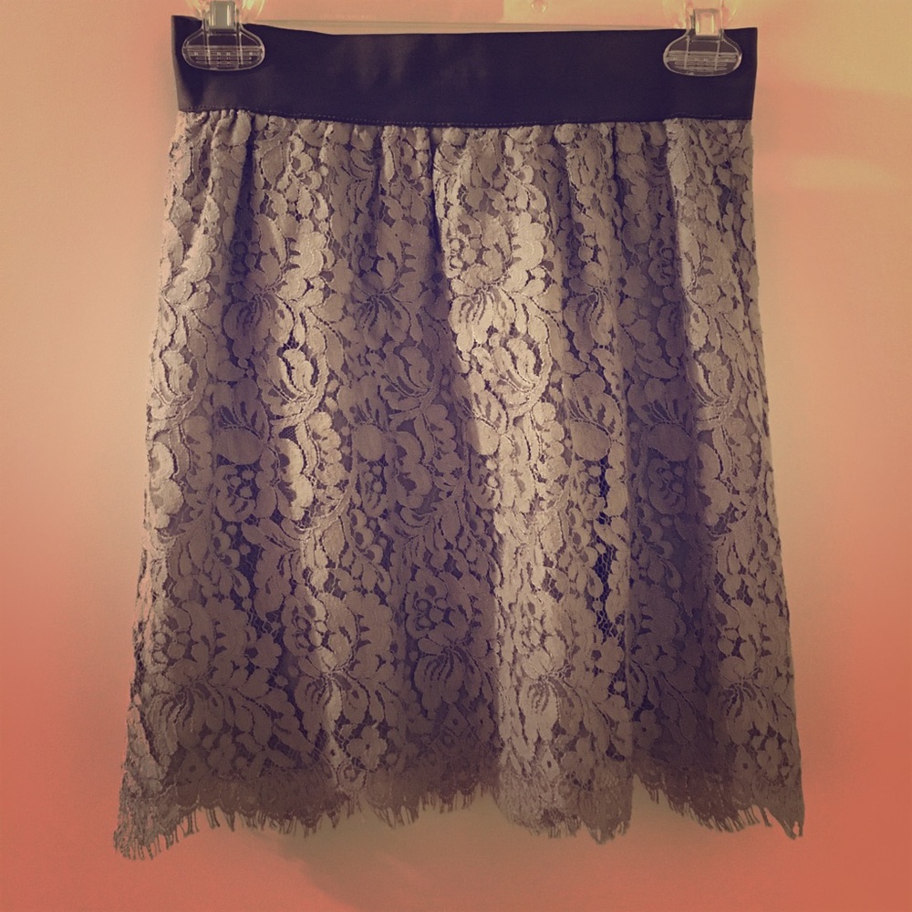 J.Crew lace mini skirt