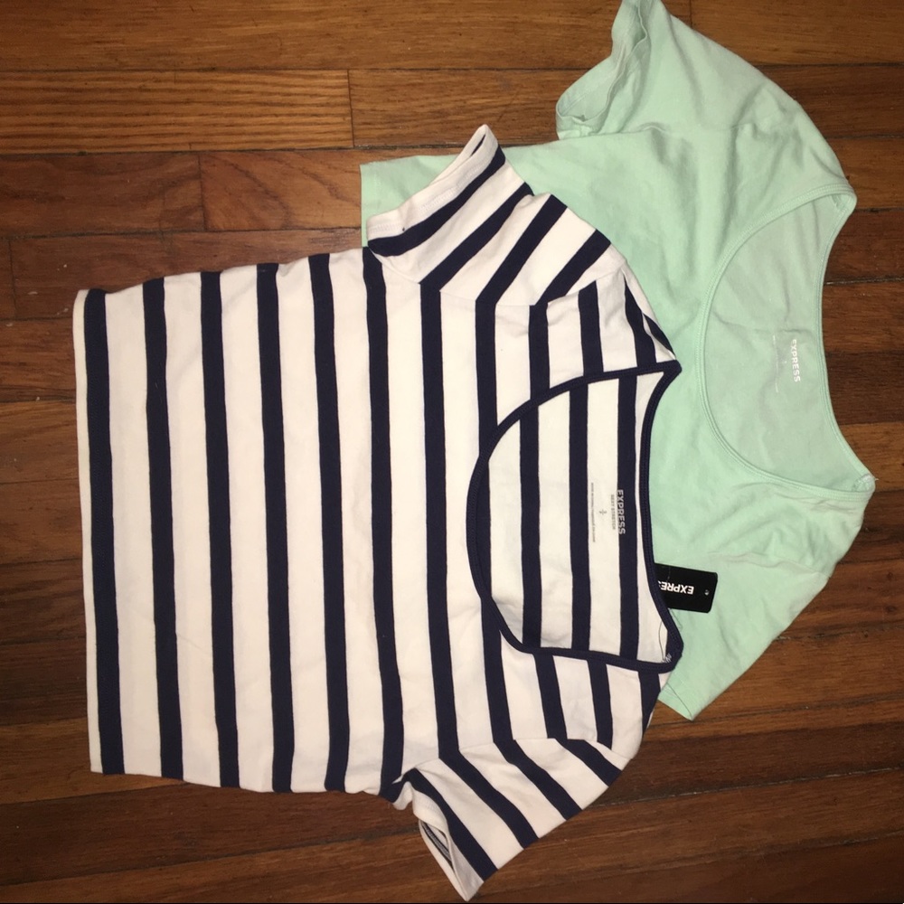 Two Sz small crop tops from Express