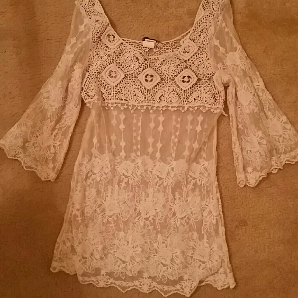 Body Central Lacey Crochet Top