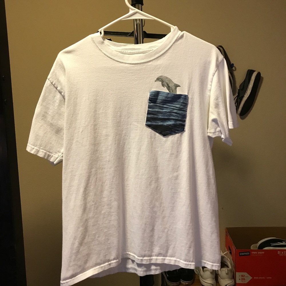 White dolphin tee