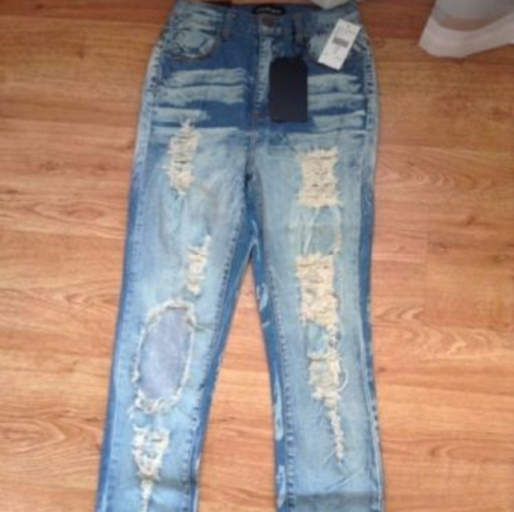 FASHION NOVA ACID JEANS SIZE 13 - Picture 6 of 8
