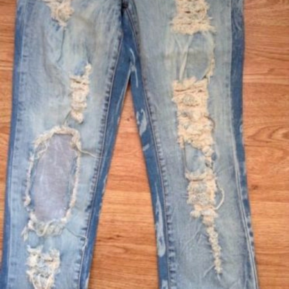 FASHION NOVA ACID JEANS SIZE 13 - Picture 7 of 8