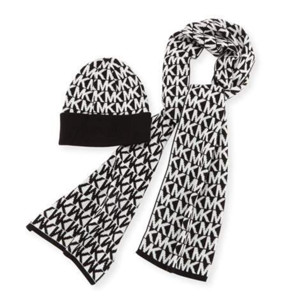 MICHAEL Michael Kors Logo Scarf & Hat Boxed Set