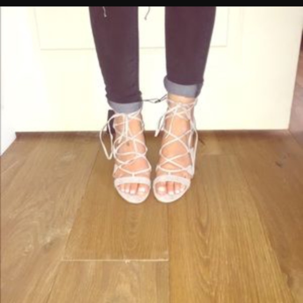 Suedette Forever 21 heeled sandals