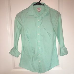 J. Crew Mint Button Down