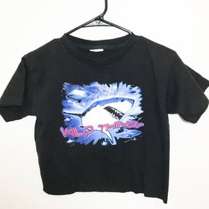 Wild Thing Trendy Shark Crop Top Wild Thing Trendy Shark Crop Top