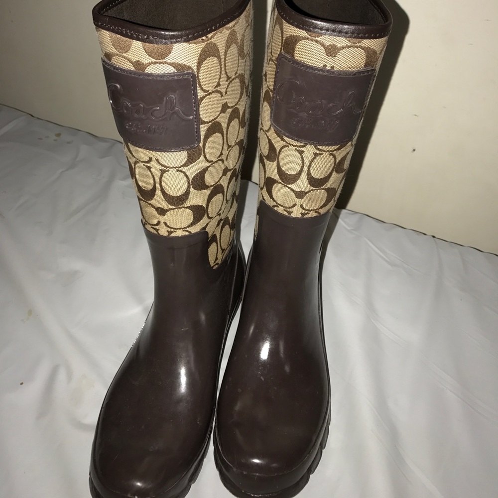 Coach rain boots