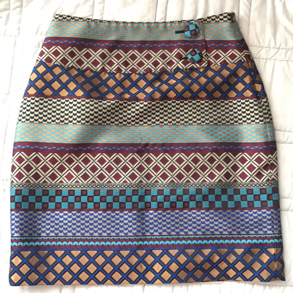 Anthropologie Maeve jacquard skirt EUC 0