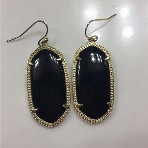 Kendra Scott Black/Gold Elle Earrings