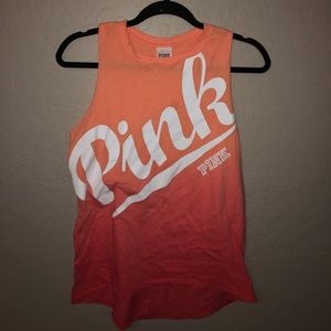 PINK halter muscle tee