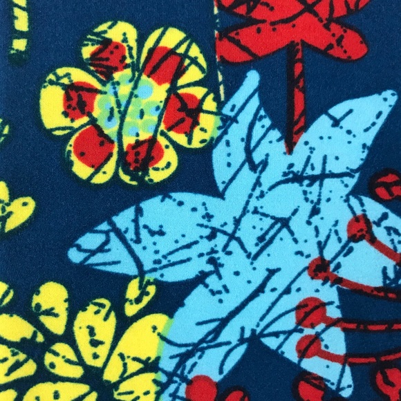 SOFT Girl’s Leggings S/M (2-8) flowers & stars new - Picture 2 of 6