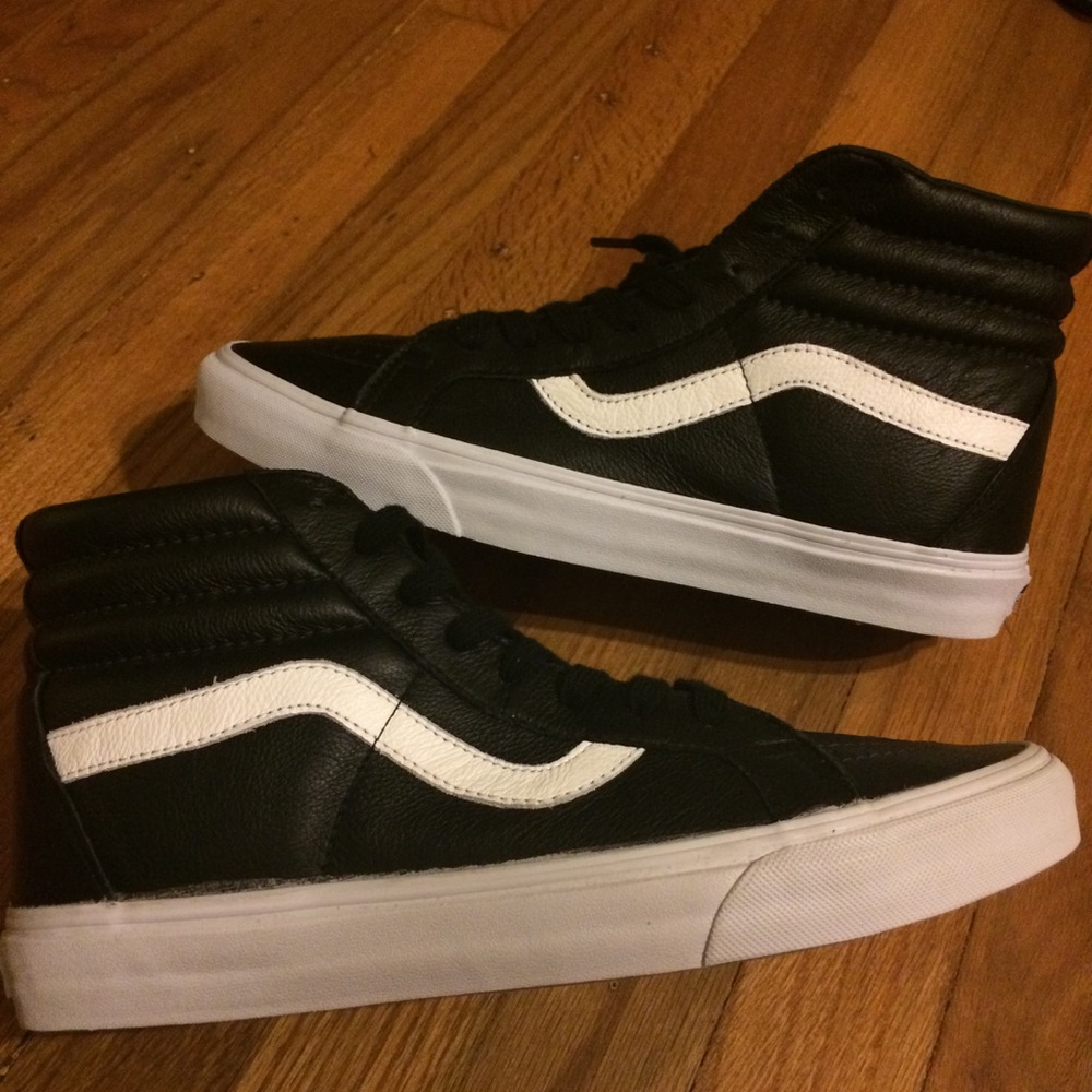 NewinBox! Vans Skate Hi Top Premium Leather Black