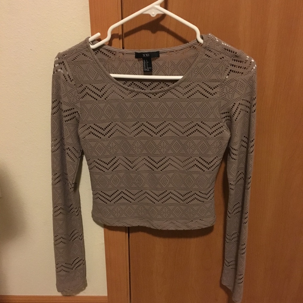 XXl crop top long sleeve