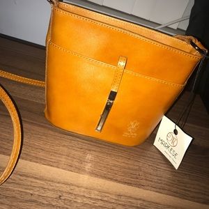 Markese authentic Crossover Bag / Side Bag leather