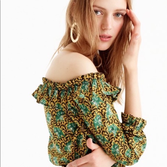 J.Crew Off-The-Shoulder Top - Picture 2 of 3