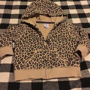 9 month Cheetah hoodie sweater. Carters Brand
